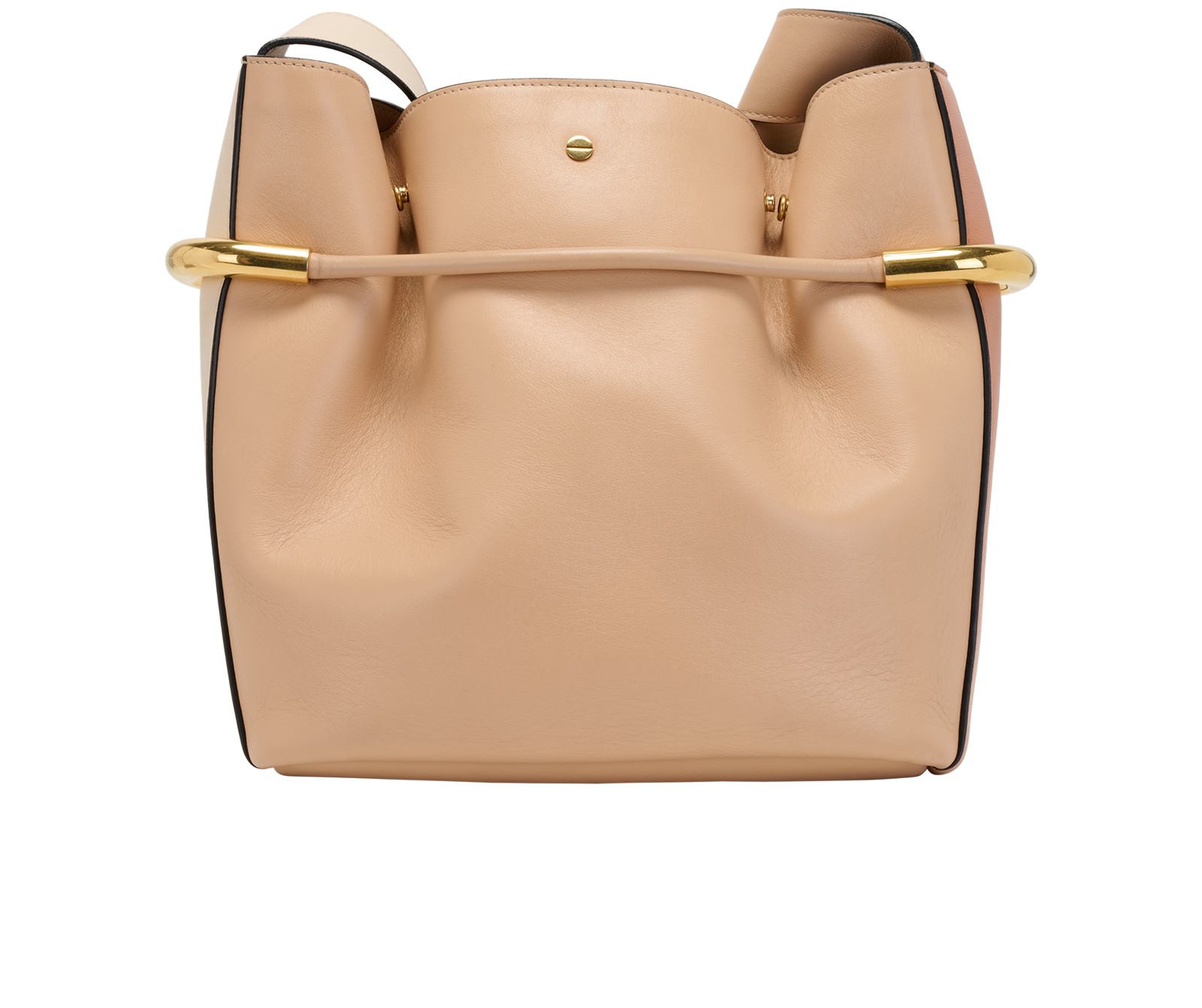 Emma Bucket Bag, &pound;450, Handbags, Beige, Leather, Back view